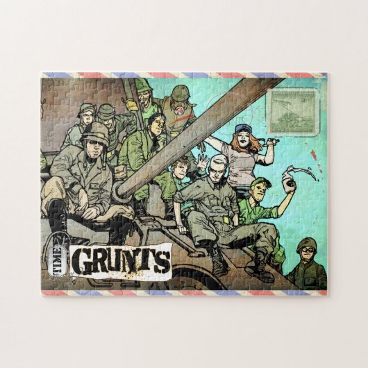 Time Grunts-postcard puzzel Legpuzzel (Horizontaal)
