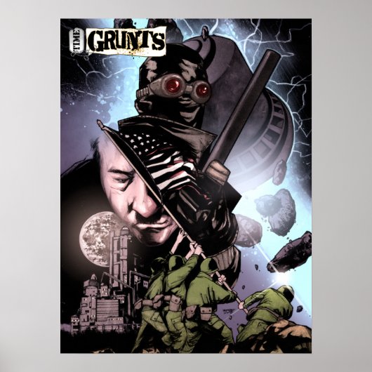 Time Grunts V1 design poster (Voorkant)
