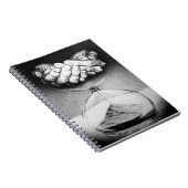 Time Hourglass handen Potlood Tekening Surreal art Notitieboek (Rechterzijde)