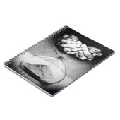 Time Hourglass handen Potlood Tekening Surreal art Notitieboek (Linkerzijde)