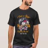 Time Is Gold Don't Waste It Instrument Hourglass T-shirt (Voorkant)