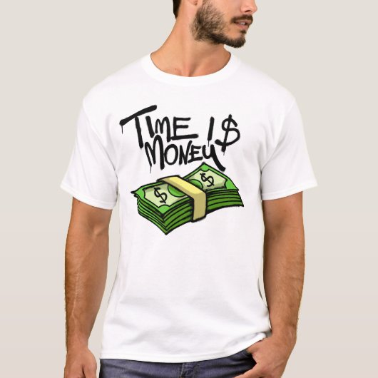 Time Is Money streetwear T-shirt (Voorkant)