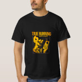 Time Is Running-Minimalist Clock & Life Concept T-shirt (Voorkant)