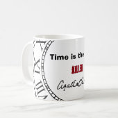 Time is the best killer Mug Koffiemok (Voorkant links)