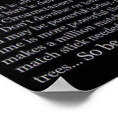 Time&Karma-Poster Poster (Hoek)