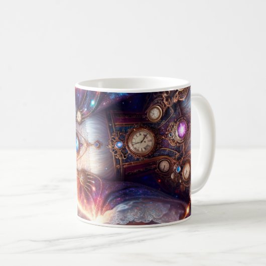 Time-Keeper meisjesontwerp Koffiemok (Voorkant rechts)