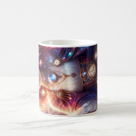 Time-Keeper meisjesontwerp Koffiemok (Center)