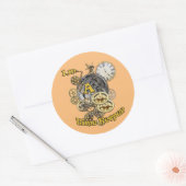 Time Keeper Ronde Sticker (Envelop)