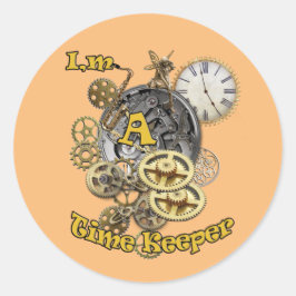 Time Keeper Ronde Sticker