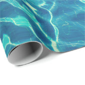 Time-lapse-foto van blauw waterlichaam cadeaupapier (Rol Hoek)
