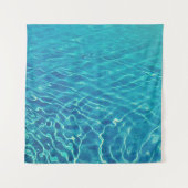 Time-lapse-foto van blauw waterlichaam wandkleed (Voorkant)