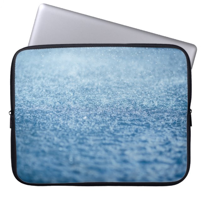Time-lapse-foto van de regen laptop sleeve (Voorkant)