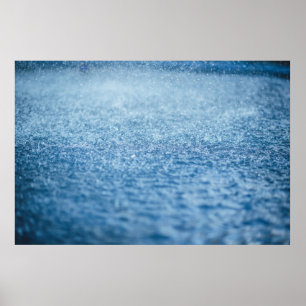 Time-lapse-foto van de regen poster