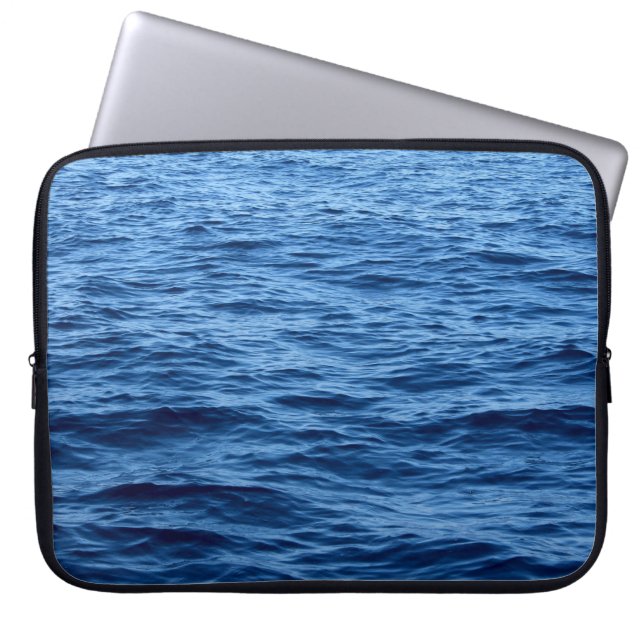 Time-lapse-fotografie van het waterlichaam laptop sleeve (Voorkant)
