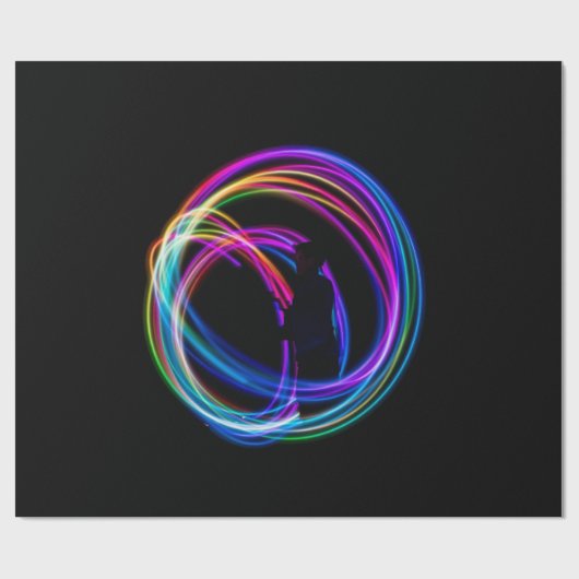 Time-lapse-fotografie van lichten cadeaupapier (Vlak)