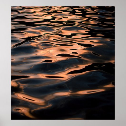 Time-lapse-fotografie van rimpelwater poster (Voorkant)