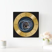 Time Machine Clock ~ Chaos Galaxy ~ Black Hole ~ I Vierkante Klok (Huis)