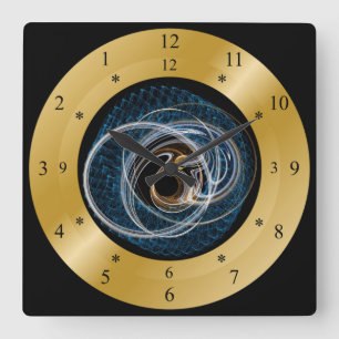 Time Machine Clock ~ Chaos Galaxy ~ Black Hole ~ I Vierkante Klok