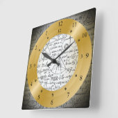 Time Machine Clock~Fantasy Clock~Unique Vierkante Klok (Hoek)