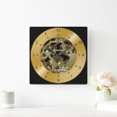 Time Machine Clock ~ Space/Time Continuum ~ Vierkante Klok (Huis)