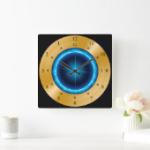 Time Machine Clock ~ Star of India ~ Time Travel ~ Vierkante Klok (Huis)