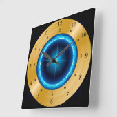 Time Machine Clock ~ Star of India ~ Time Travel ~ Vierkante Klok (Hoek)