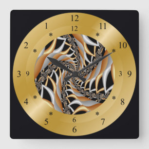 Time Machine Clock ~ Wormhole ~ Safe/Dangerous??? Vierkante Klok