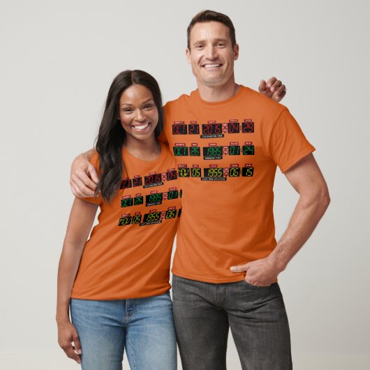 Time Machine Dashboard grappig T-shirt (Unisex)