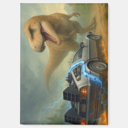 Time Machine DeLorean maakt een vriend Magneet (Voorkant)