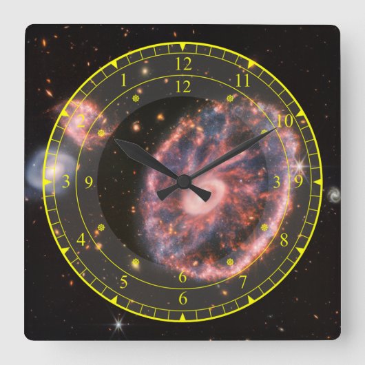 Time Machine Portal ~ Time/Space/ Continuum ~ Vierkante Klok (Voorkant)