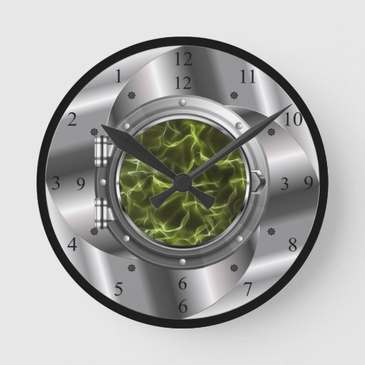 Time Machine Portal ~XZZ 02~Time/Space/Continuum ~ Ronde Klok (Voorkant)
