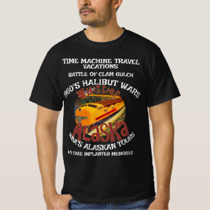 TIME MACHINE REIS ALASKA VACATIES CLAM GULCH T-SHIRT