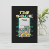 Time Machine Retro Time Traveling Cadeaus Kaart (Staand voorkant)