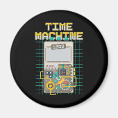 Time Machine Retro  Time Traveling Cadeaus Magneet (Voorkant)