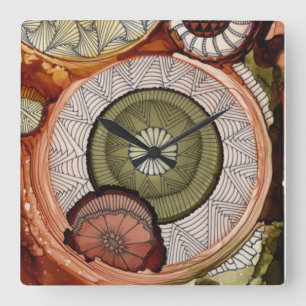 Time Machine vierkante acryl klok