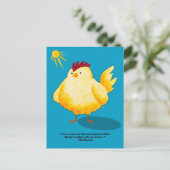 Time Management Rooster Postcards Feestdagenkaart (Staand voorkant)