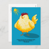 Time Management Rooster Postcards Feestdagenkaart (Voorkant / Achterkant)