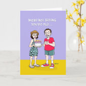 "Time Marches on" Birthday Kaart (Gele Bloem)