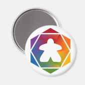 Time Meeple Magnet (Voorkant / Achterkant)