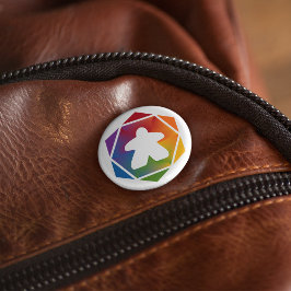 Time Meeple Pin bij partij Ronde Button 5,7 Cm