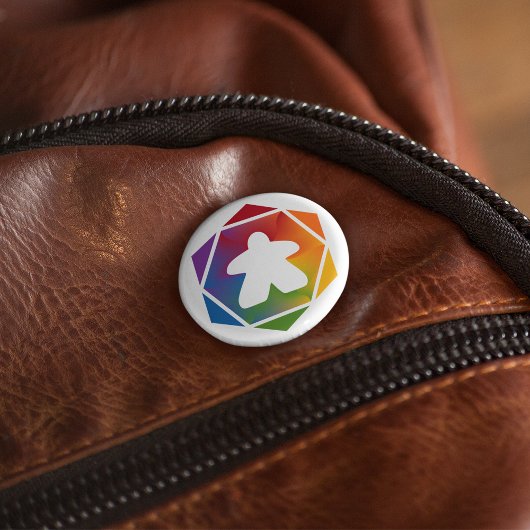 Time Meeple Pin bij partij Ronde Button 5,7 Cm