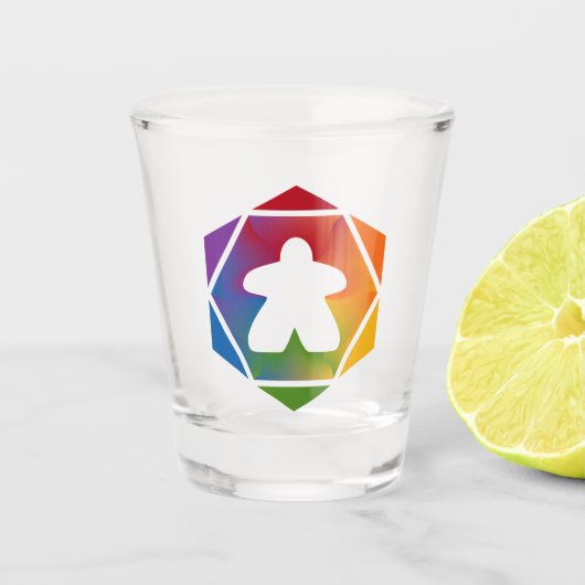 Time Meeple Shot Glass Party Shot Glas (Voorkant)