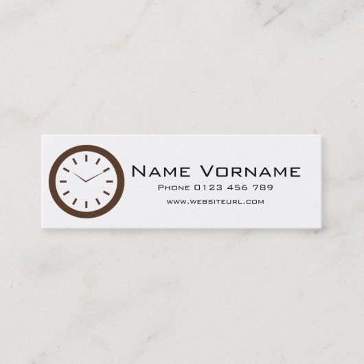 Time Mini Visitekaartje (Voorkant)