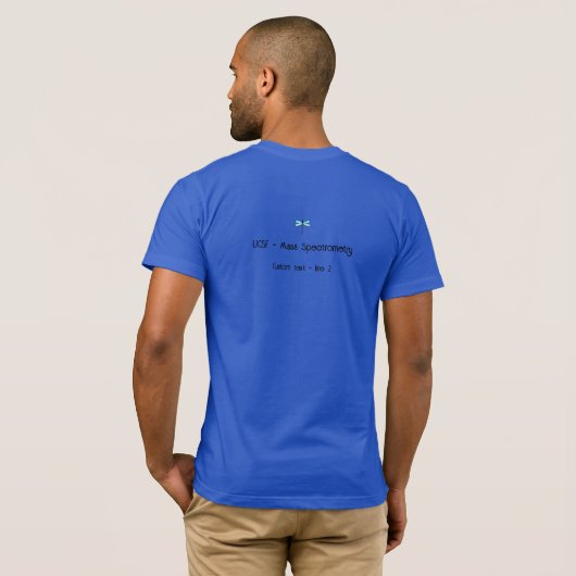 Time-of-flight T-Shirt met aangepaste teksten op d (Achterkant volledig)