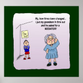 Time-out Funny Maw Poster Print (Voorkant)