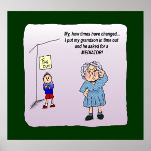 Time-out Funny Maw Poster Print