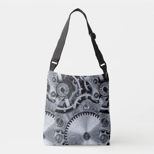 Time Piece Mechanics Crossbody Tas (Voorkant)