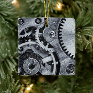 Time Piece Mechanics Keramisch Ornament