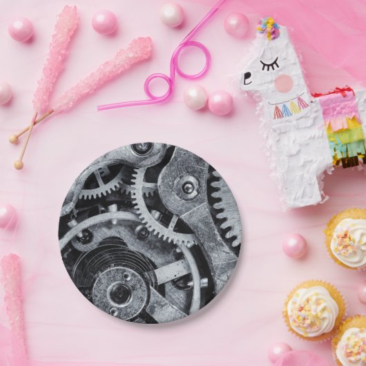 Time Piece Mechanics Papieren Bordje (Feest)