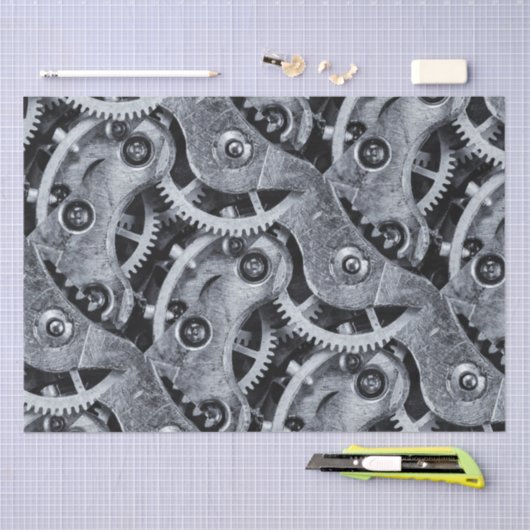 Time Piece Mechanics Tissuepapier (Craft)